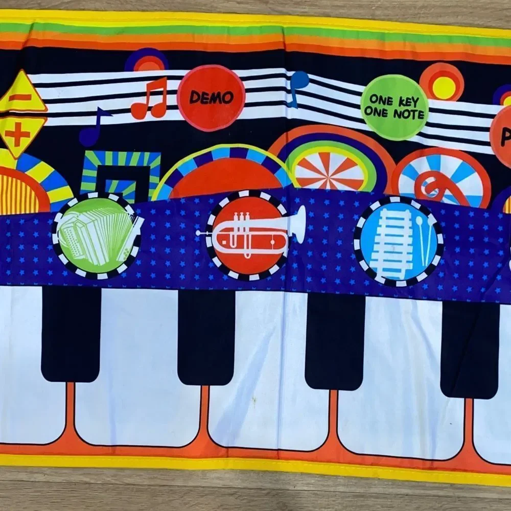 Musical Play Mat for Kids - (Musical Instruments)Colorful Piano Design